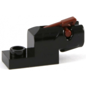 Projectiel lanceerder 1x2 mini blaster met reddish brown trekker Black